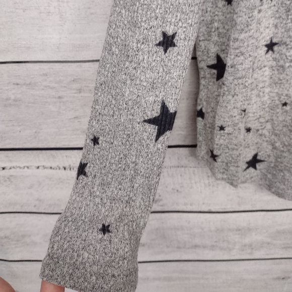 Buffalo David Bitton NEW Star Print Gray/Black Comfy Soft Knit Tunic Sz S - Picture 6 of 12